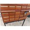 Image 4 : 30 Drawer Index Cabinet 53'' x 18'' x 33'' with Hardware , 