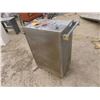 Image 5 : Stainless Rolling Shop Cart with Shelves 40'' x 16'' x 24'' 