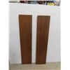 Image 4 : 2 Oak 1/4 Cut Table Leafs 