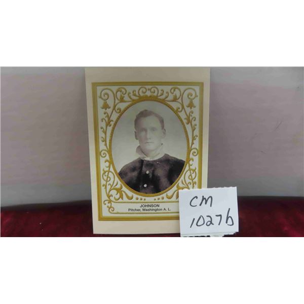 Walter Johnson Baseball Card 
