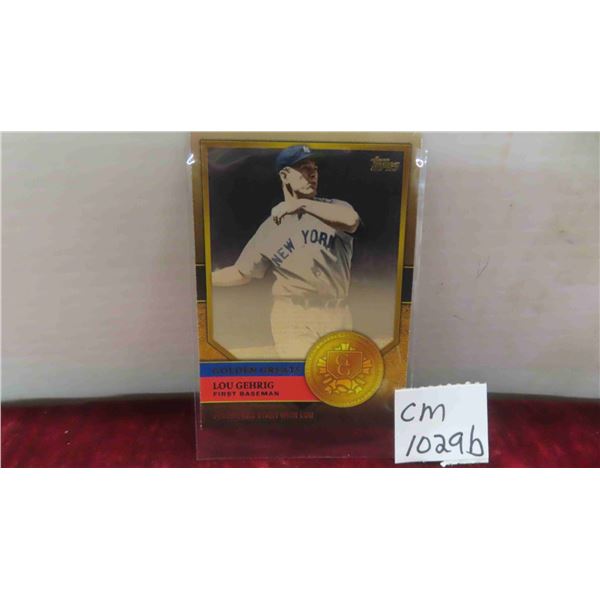 Lou Gehrig Baseball Card 
