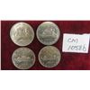 Image 1 : (4) 1969 Canada $1 Coins 
