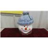Image 2 : Christmas Decorations: 2 Fancy Tea Pots, Large Frosty Cookie Jar, 
