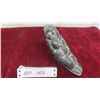 Image 1 : Soapstone Inuit Man with Seal Hasa Signature 4'' x 4 1/2'' 3 Pounds 