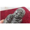 Image 8 : Soapstone Inuit Man with Seal Hasa Signature 4'' x 4 1/2'' 3 Pounds 