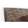 Image 2 : Peacock Painting on Wood Beautifully Carved Frame 29'' x 45'' 