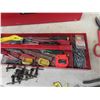 Image 2 : Metal Tool Box 9 1/2'' x 26 1/2'' x 9'' , New and Used Tools : Tape