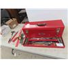 Image 1 : Beach Metal Tool Box 26'' x 9'' x 10'' , Files, Drill Bits, Screw 