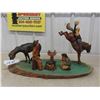 Image 1 : Rustic Western Wood Carved Display 27'' x 10 1/2'' x 13'' 