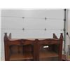 Image 2 : Oak 2 Door Book Case/China Cabinet 65'' x 40'' x 14'' 