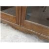 Image 8 : Oak 2 Door Book Case/China Cabinet 65'' x 40'' x 14'' 
