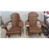 Image 1 : 2 Wood Adirondack Chairs 