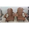 Image 8 : 2 Wood Adirondack Chairs 