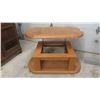 Image 2 : Heavy Duty Wooden Lift Top Coffee Table on Wheels 50'' x 30''