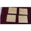 Image 2 : 4 Vintage Brass Airplane Hanging Plaques 4.75'' x 6'' -  Lindbergh 