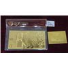 Image 1 : Poland 500 Zloty 24k Gold Bank Note with COA 