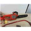 Image 3 : Extension Cords, Electric Chain Saw, 2 Hatchet, Saw