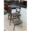 Image 2 : Retro Chrome Leg Step Stool 