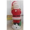 Image 2 : Santa with Puppies Blow Mold 42'' Tall - Hard to Find 