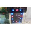 Image 2 : Mirrored Motion / Sound Light Up Clock 16 1/4'' x 9 1/2'' 