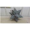 Image 2 : Unique Galvanized Spiked Bird Feeder, 15'' Round Stained Glass