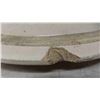 Image 8 : 2 Stoneware Crock Lids 10 Gallon & 6 Gallon - 6 Gallon Has Chips 