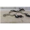 Image 2 : Equestrian Whips, Good Pair of Spurs, Cast Dinner Triangle
