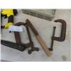 Image 3 : Air Brad Nailer, C Clamps, Tool Box & More 