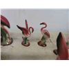 Image 3 : 6 China Flamingos, 2 Collectible Tins 