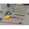 Image 1 : New 5 Hand Yard Tools : 3 Rakes All Different, Snow Shovel,