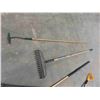 Image 4 : New 5 Hand Yard Tools : 3 Rakes All Different, Snow Shovel,