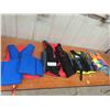 Image 1 : 4 Life Jackets : 2 Adult, 2 Child, 3 are New 1 Is Like New 