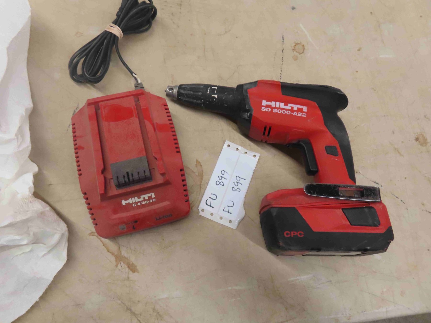 Hilti Drywall Router Hilti SD 5000-A22 Drywall Gun with Charger & 1 Battery - Tested ...
