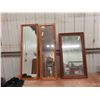 Image 1 : 3 Wood Framed Mirrors 
