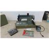 Image 1 : SMP Sewing Machine with Attachments & Instruction Manual
