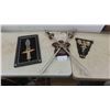Image 1 : Decorative Sword Display Approx. 30'' x 16'' , 2 Decorative Fantasy