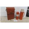 Image 1 : Vintage Safari Thermos with Case 