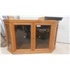 Image 1 : TV Stand with 4 Glass Doors 56'' x 18'' x 32'' H 