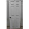 Image 1 : 6 Panel Interior Door 30'' x 73'' with Hinges & Door Knob 
