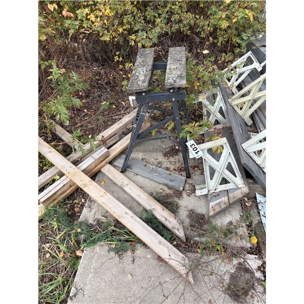 Brackets, tin , galv. Corner pieces.