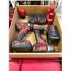 Image 1 : Milwaukee 18 Volt drills, batteries