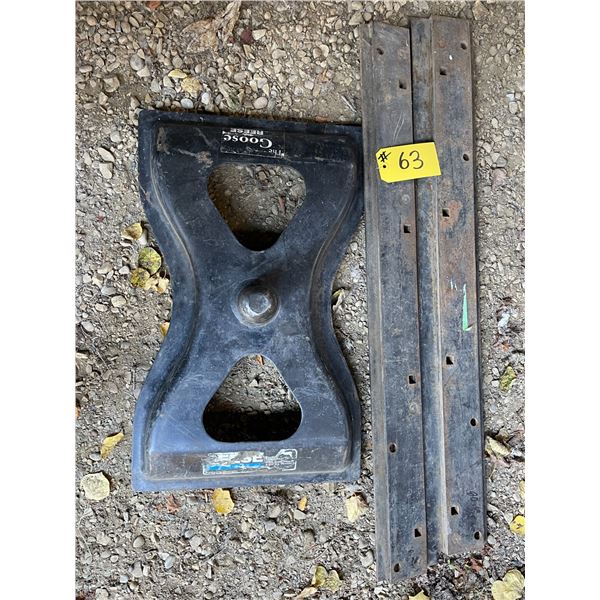 Reese, ball 2 5/16 Gooseneck Plate, 2 hitch rails