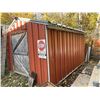 Image 2 : Approx 10ft x 12ft garden shed w/ tin exterior (Not to be Moved Until After Oct 26th, Buyer Responsi