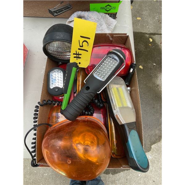 Qty of truck beacon warning lights