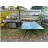 Image 1 : 3 Stools, cooler, shelf, patio carpet, glass table, BBQ