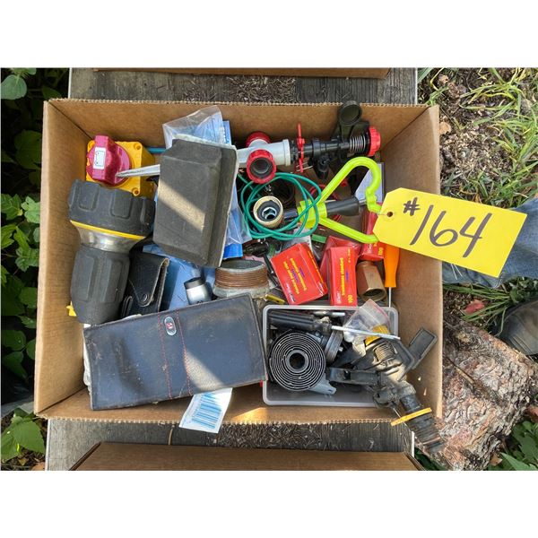 Sprinklers, flashlights, battery switch