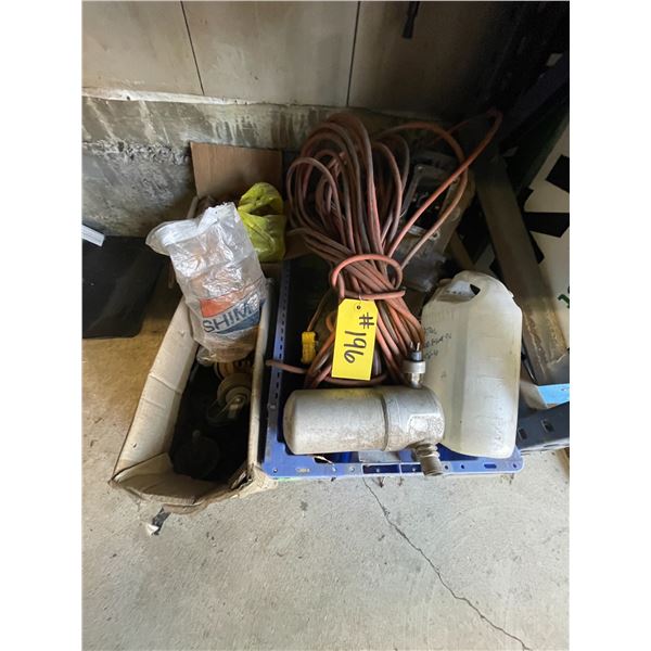 Ext cord, cedar wedges, misc. bushings