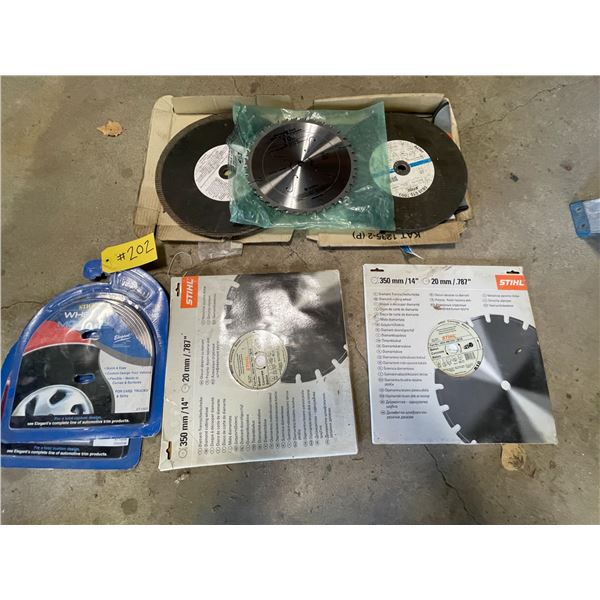 Qty of cutoff blades, wheel well moulding