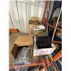 Image 1 : Steamer tank, broom sticks, boxes of misc. containers
