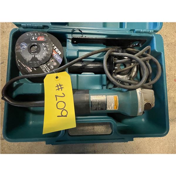 Makita angle grinder with case